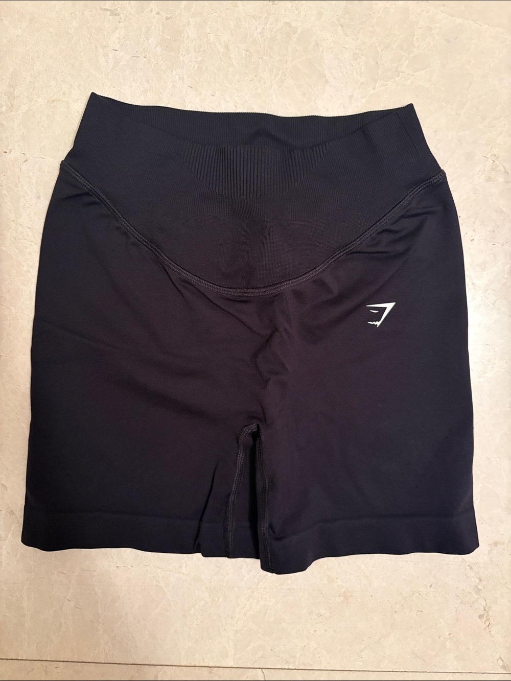 Gymshark Black High-Rise Seamless Bike Shorts